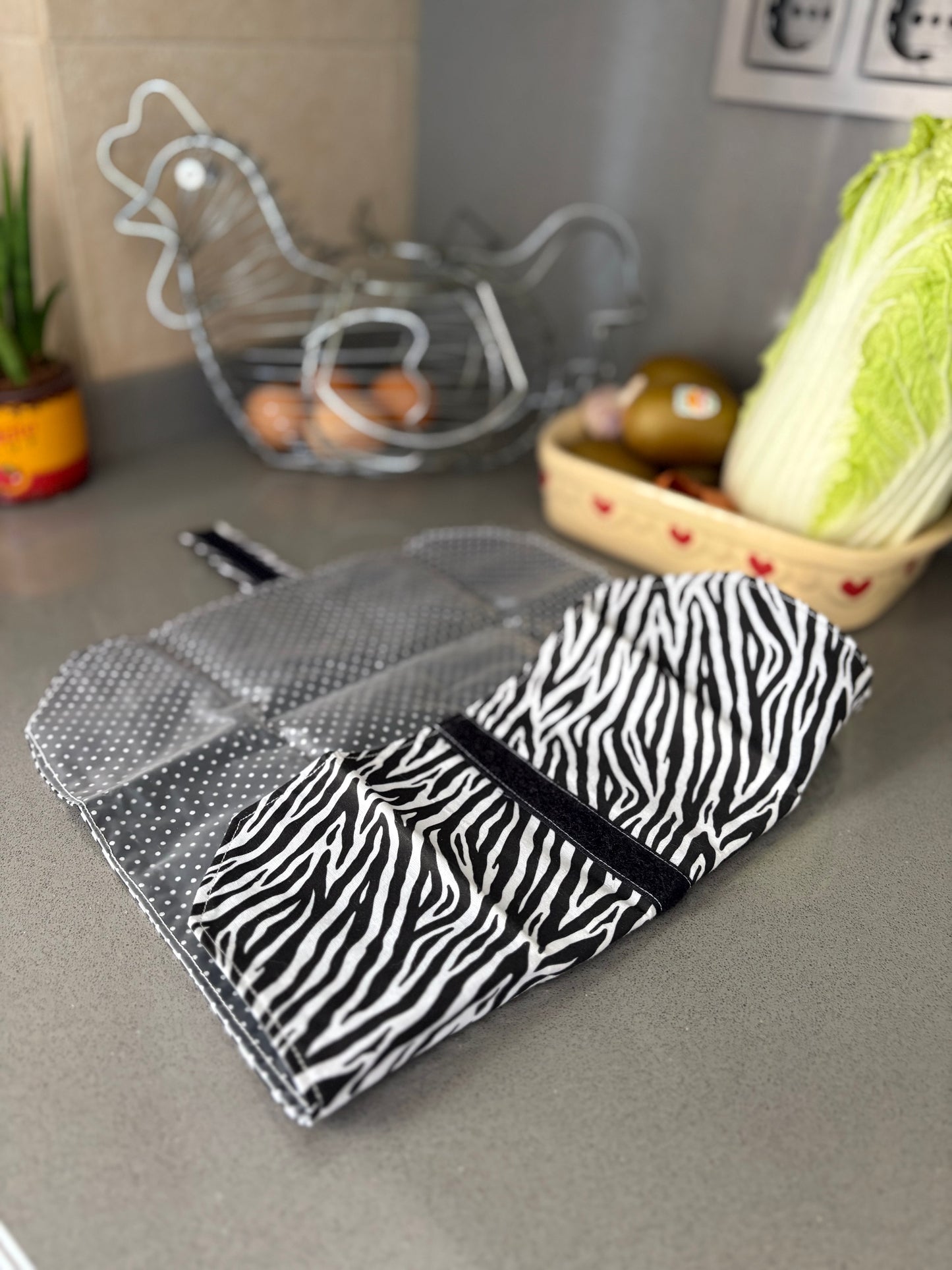 Funda bocadillo cebra