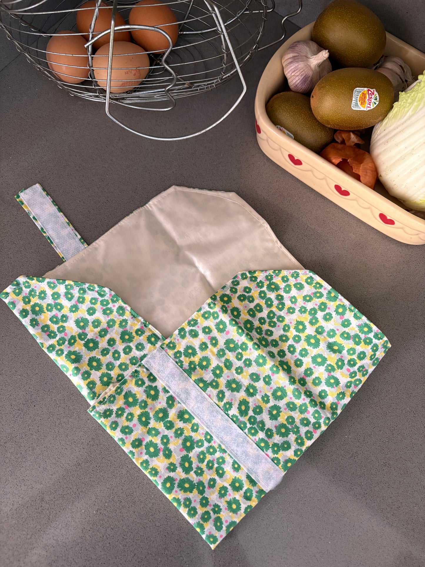 Funda bocadillo floral