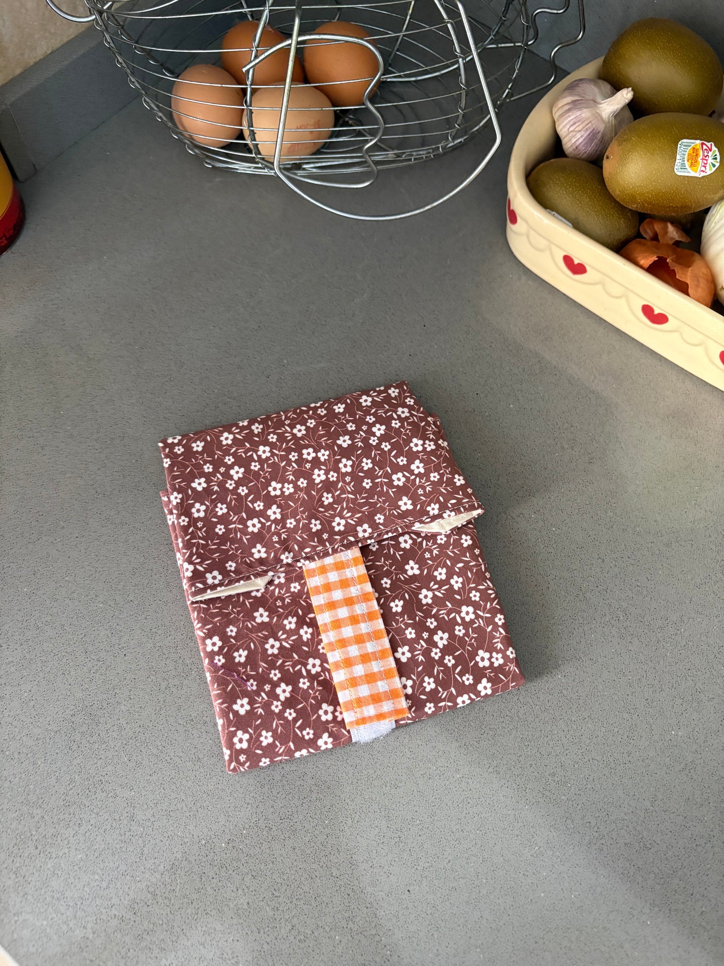 Funda alimentaria flores