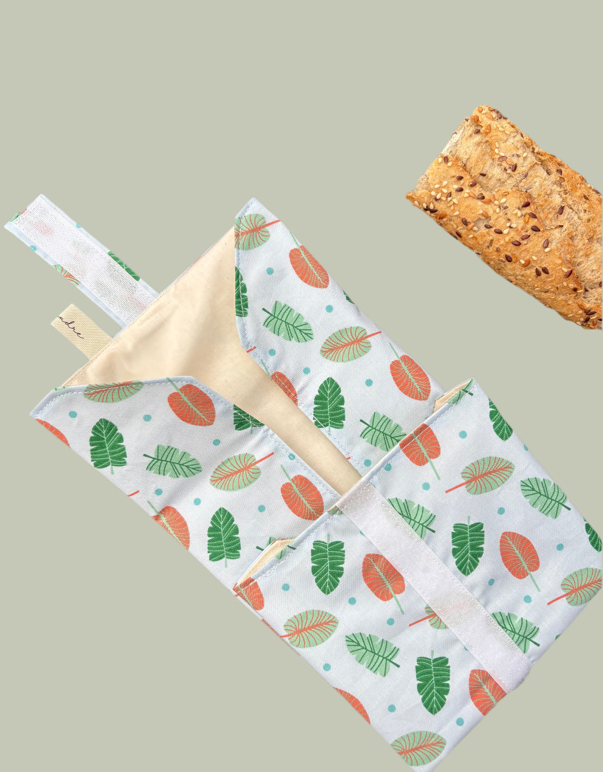 Funda bocadillo hojas