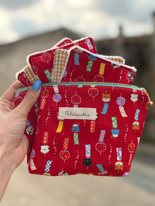 Neceser Furin y 5 algodones reutilizables