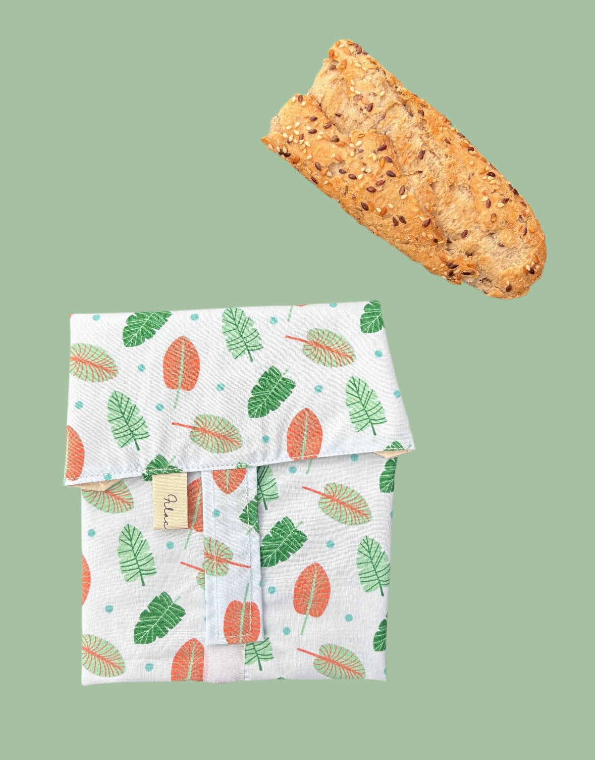 Funda bocadillo hojas