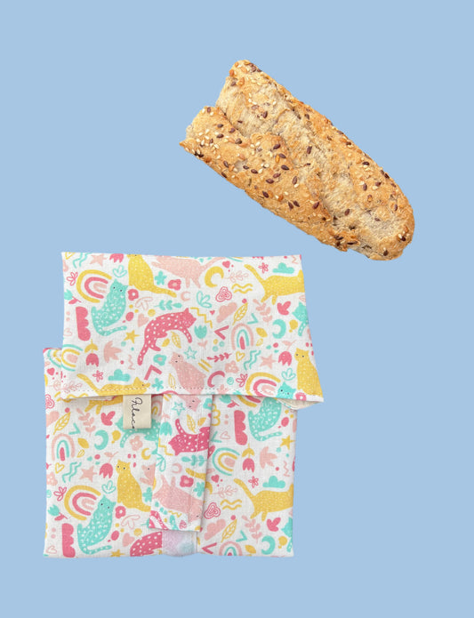 Funda bocadillo gatos