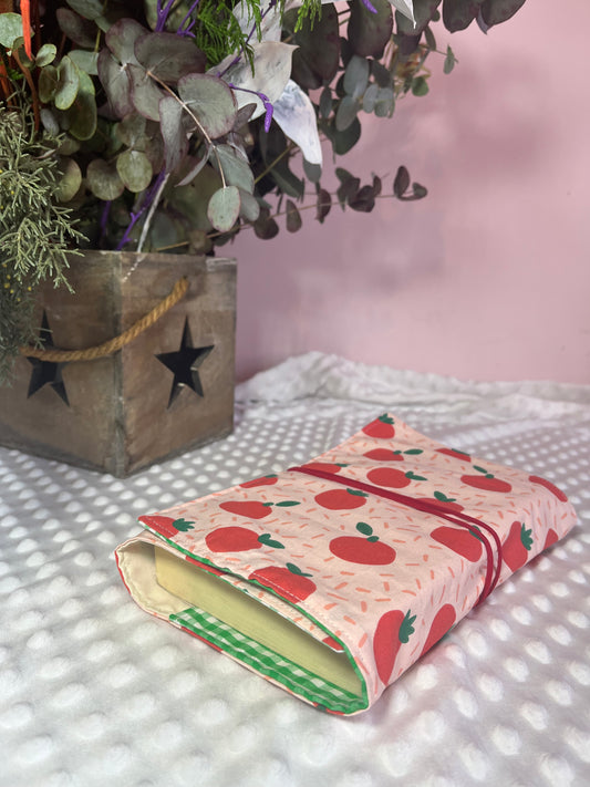 Funda de libro tomate