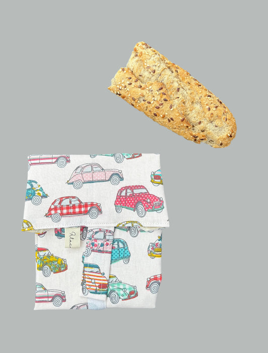 Funda bocadillo coche vintage