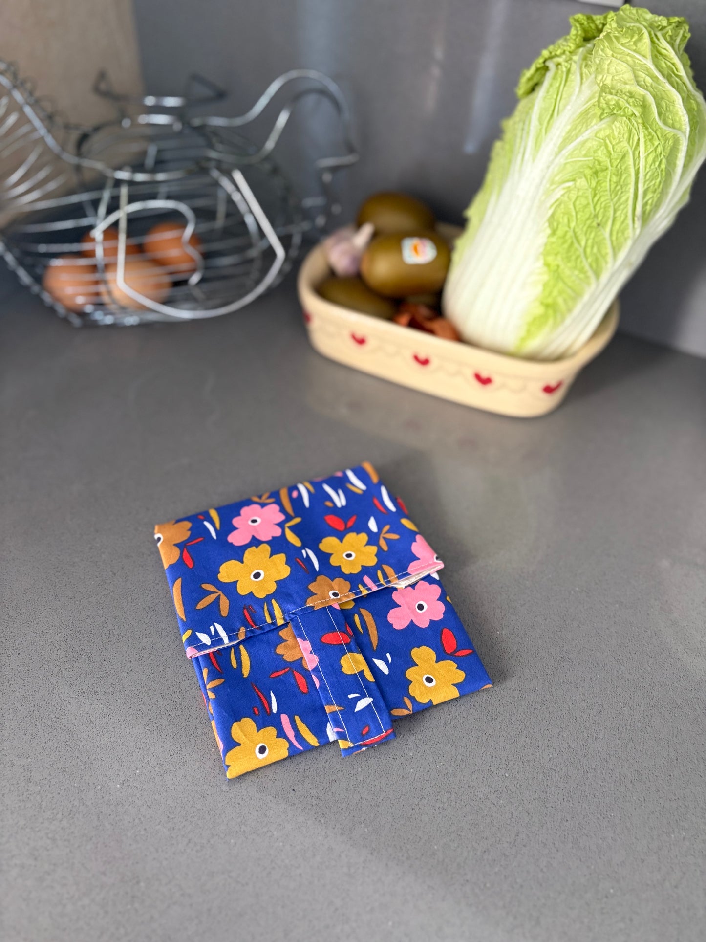 Funda bocadillo floral