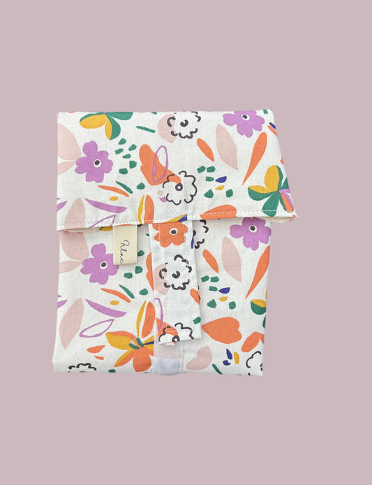 Funda bocadillo flores
