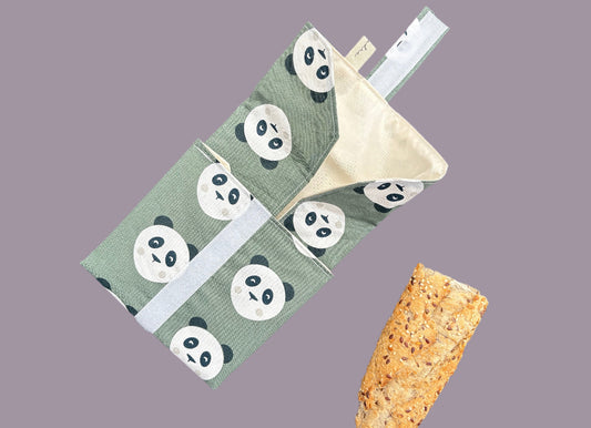 Funda bocadillo panda